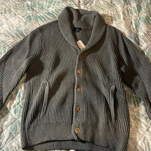 Brooks Brother Gray Collar Cardigan .